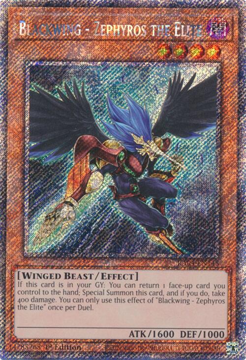 Blackwing - Zephyros the Elite [RA04-EN145] Platinum Secret Rare | Exor Games Truro