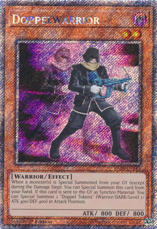 Doppelwarrior [RA04-EN147] Platinum Secret Rare | Exor Games Truro