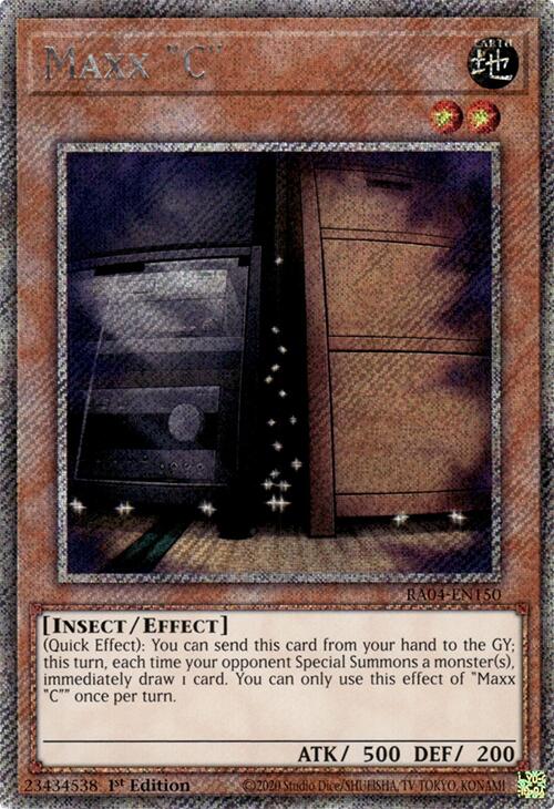Maxx "C" [RA04-EN150] Platinum Secret Rare | Exor Games Truro