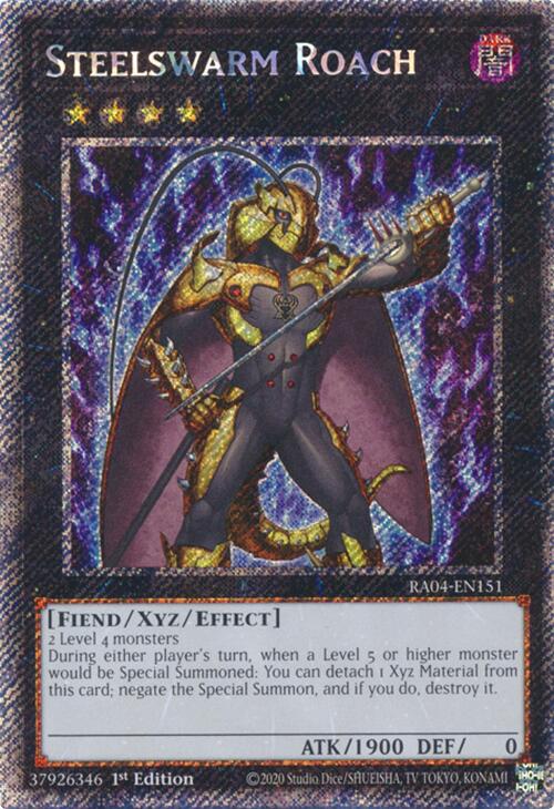 Steelswarm Roach [RA04-EN151] Platinum Secret Rare | Exor Games Truro