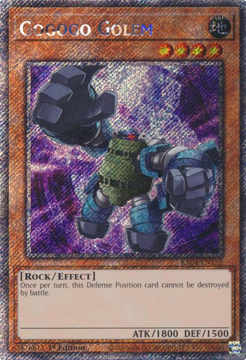 Gogogo Golem [RA04-EN152] Platinum Secret Rare | Exor Games Truro