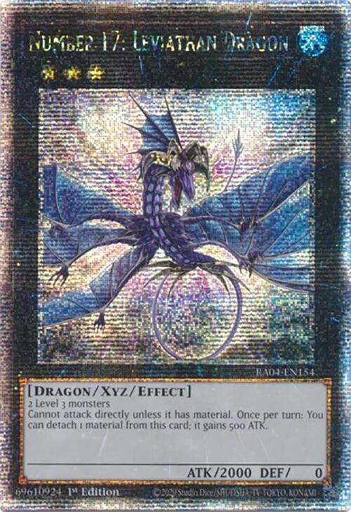 Number 17: Leviathan Dragon [RA04-EN154] Quarter Century Secret Rare | Exor Games Truro