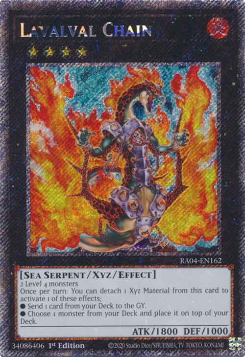 Lavalval Chain [RA04-EN162] Platinum Secret Rare | Exor Games Truro
