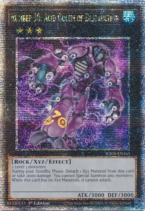Number 30: Acid Golem of Destruction [RA04-EN165] Quarter Century Secret Rare | Exor Games Truro