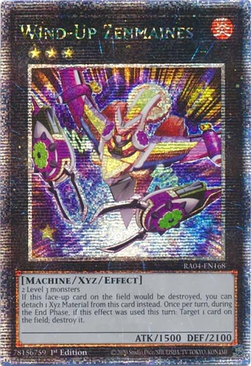 Wind-Up Zenmaines [RA04-EN168] Quarter Century Secret Rare | Exor Games Truro