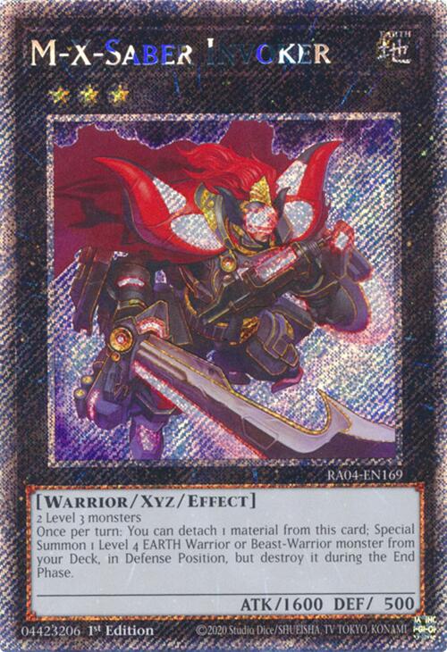 M-X-Saber Invoker [RA04-EN169] Platinum Secret Rare | Exor Games Truro