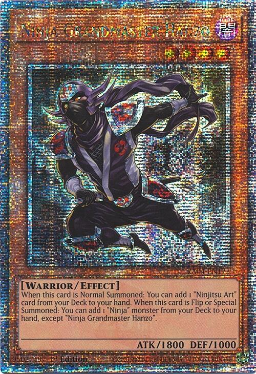 Ninja Grandmaster Hanzo [RA04-EN173] Quarter Century Secret Rare | Exor Games Truro