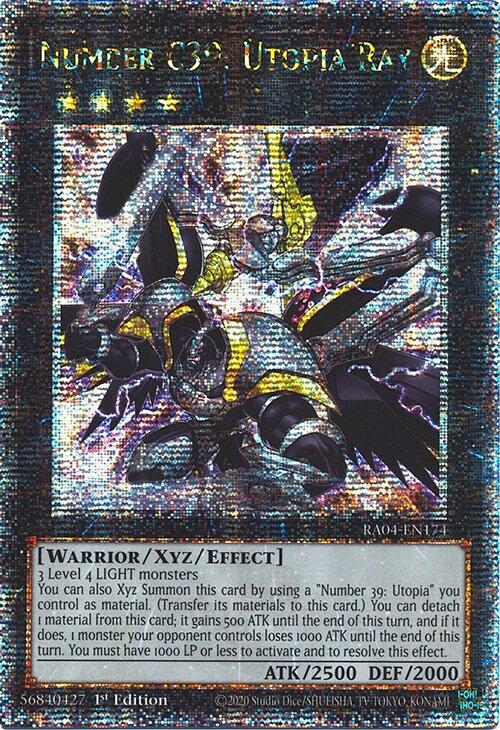 Number C39: Utopia Ray [RA04-EN174] Quarter Century Secret Rare | Exor Games Truro