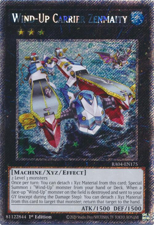 Wind-Up Carrier Zenmaity [RA04-EN175] Platinum Secret Rare | Exor Games Truro