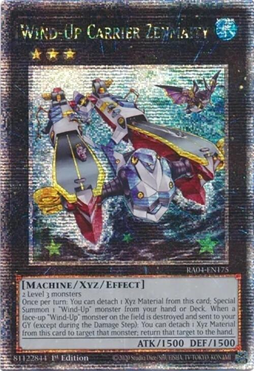 Wind-Up Carrier Zenmaity [RA04-EN175] Quarter Century Secret Rare | Exor Games Truro