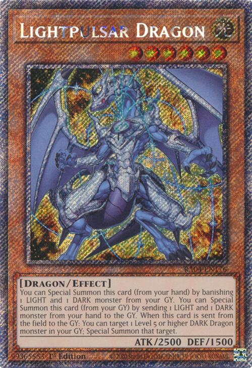 Lightpulsar Dragon [RA04-EN176] Platinum Secret Rare | Exor Games Truro