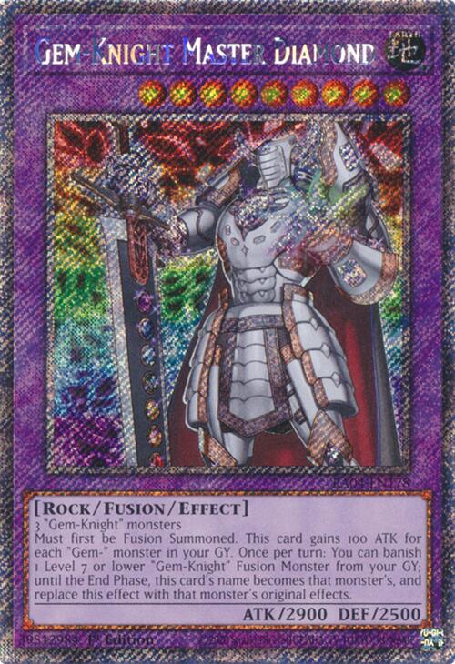 Gem-Knight Master Diamond [RA04-EN178] Platinum Secret Rare | Exor Games Truro