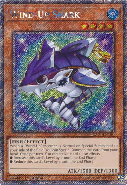 Wind-Up Shark [RA04-EN180] Platinum Secret Rare | Exor Games Truro