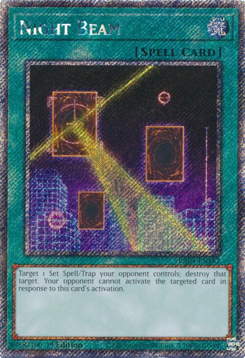 Night Beam [RA04-EN182] Platinum Secret Rare | Exor Games Truro