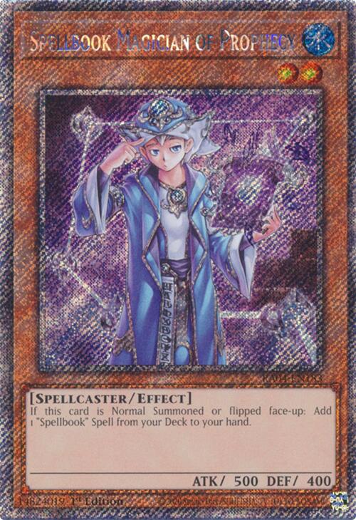 Spellbook Magician of Prophecy [RA04-EN183] Platinum Secret Rare | Exor Games Truro