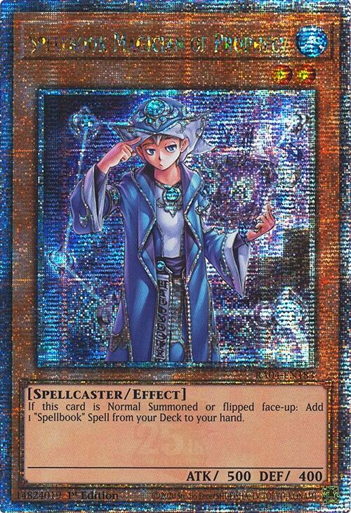 Spellbook Magician of Prophecy [RA04-EN183] Quarter Century Secret Rare | Exor Games Truro