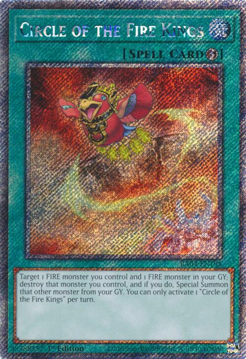 Circle of the Fire Kings [RA04-EN195] Platinum Secret Rare | Exor Games Truro