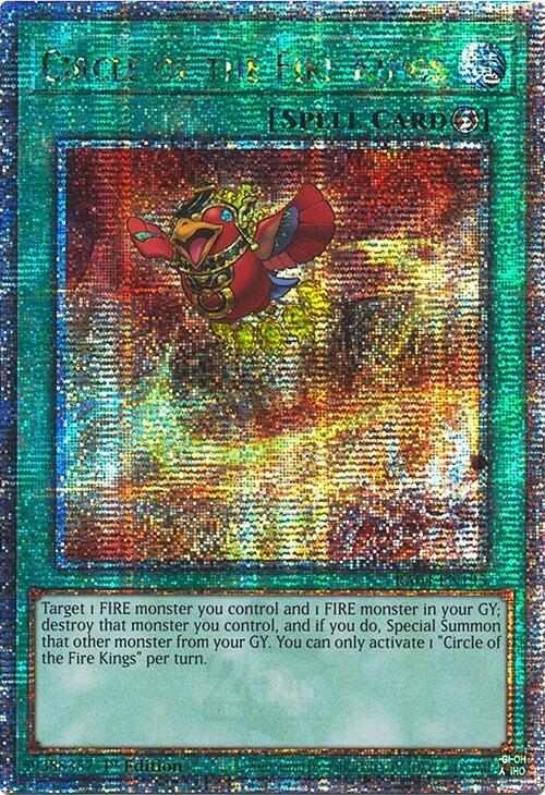 Circle of the Fire Kings [RA04-EN195] Quarter Century Secret Rare | Exor Games Truro