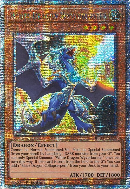 White Dragon Wyverburster [RA04-EN203] Quarter Century Secret Rare | Exor Games Truro