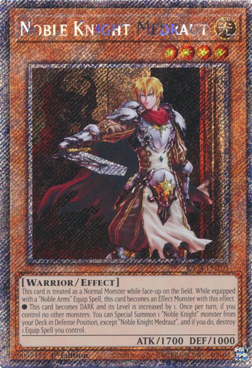 Noble Knight Medraut [RA04-EN205] Platinum Secret Rare | Exor Games Truro