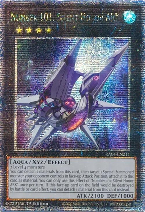 Number 101: Silent Honor ARK [RA04-EN211] Quarter Century Secret Rare | Exor Games Truro