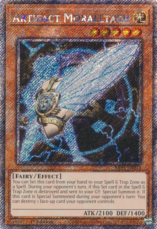 Artifact Moralltach [RA04-EN214] Platinum Secret Rare | Exor Games Truro