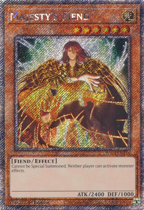 Majesty's Fiend [RA04-EN216] Platinum Secret Rare | Exor Games Truro