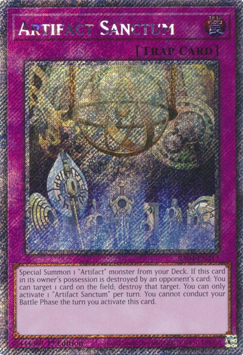 Artifact Sanctum [RA04-EN217] Platinum Secret Rare | Exor Games Truro