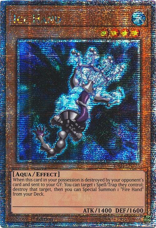Ice Hand [RA04-EN225] Quarter Century Secret Rare | Exor Games Truro