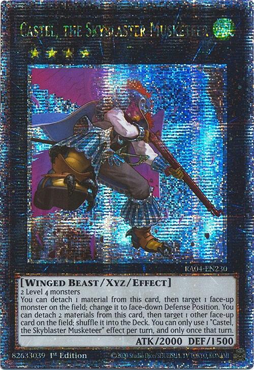 Castel, the Skyblaster Musketeer [RA04-EN230] Quarter Century Secret Rare | Exor Games Truro