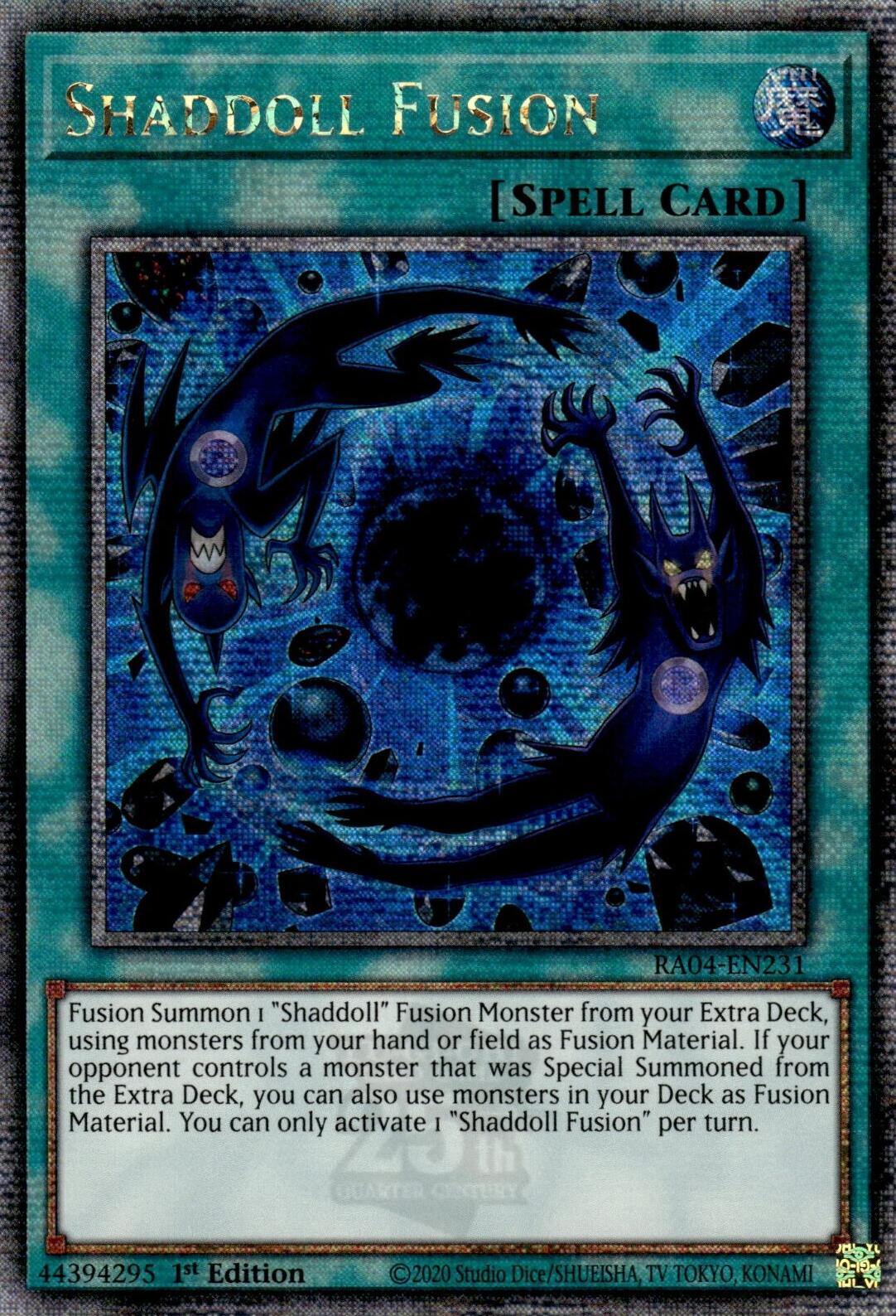 Shaddoll Fusion [RA04-EN231] Quarter Century Secret Rare | Exor Games Truro