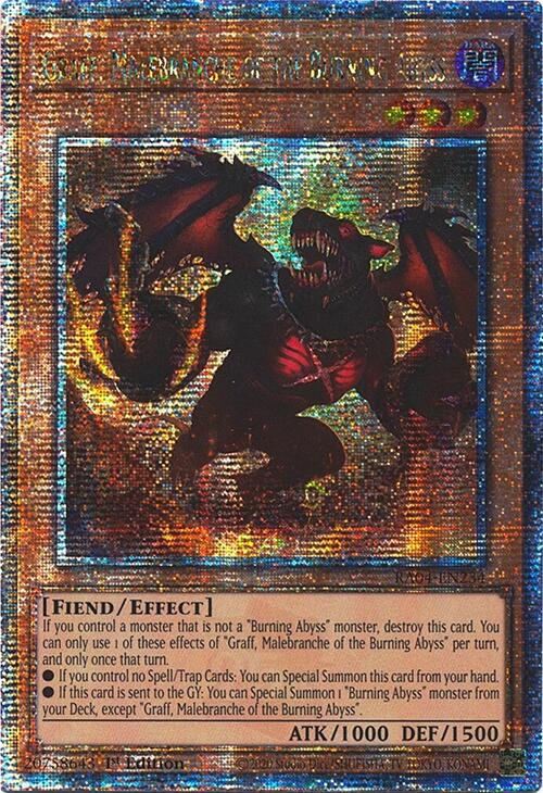 Graff, Malebranche of the Burning Abyss [RA04-EN234] Quarter Century Secret Rare | Exor Games Truro