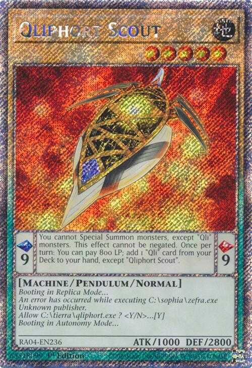 Qliphort Scout [RA04-EN236] Platinum Secret Rare | Exor Games Truro