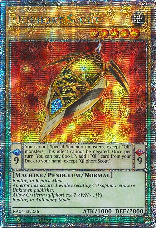 Qliphort Scout [RA04-EN236] Quarter Century Secret Rare | Exor Games Truro