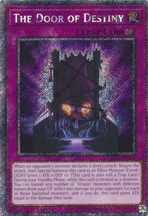 The Door of Destiny [RA04-EN240] Platinum Secret Rare | Exor Games Truro
