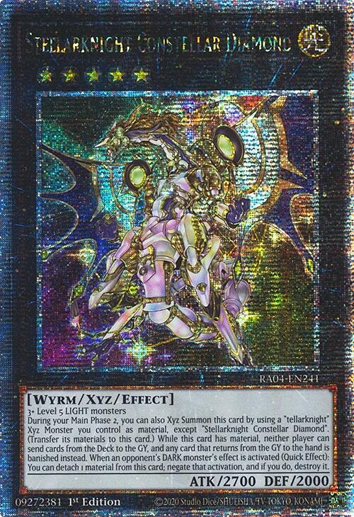 Stellarknight Constellar Diamond [RA04-EN241] Quarter Century Secret Rare | Exor Games Truro