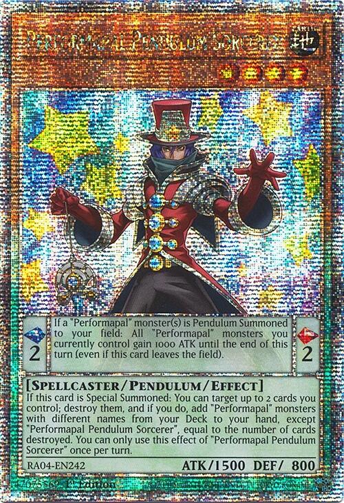 Performapal Pendulum Sorcerer [RA04-EN242] Quarter Century Secret Rare | Exor Games Truro