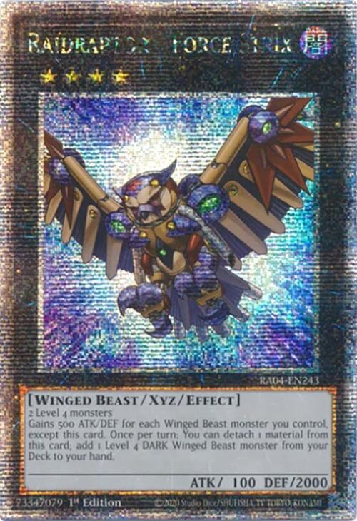 Raidraptor - Force Strix [RA04-EN243] Quarter Century Secret Rare | Exor Games Truro