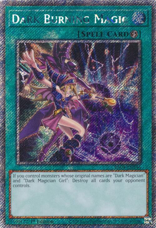 Dark Burning Magic [RA04-EN246] Platinum Secret Rare | Exor Games Truro