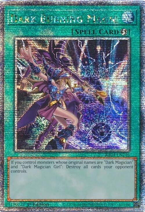 Dark Burning Magic [RA04-EN246] Quarter Century Secret Rare | Exor Games Truro