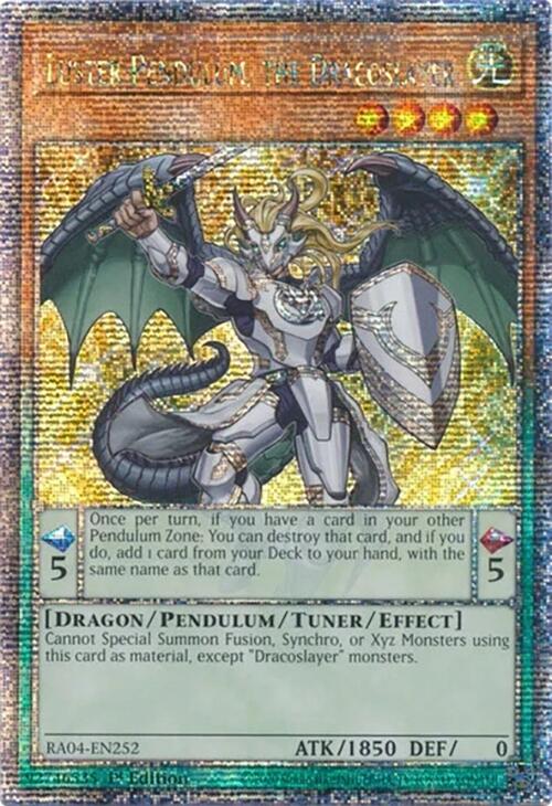 Luster Pendulum, the Dracoslayer [RA04-EN252] Quarter Century Secret Rare | Exor Games Truro