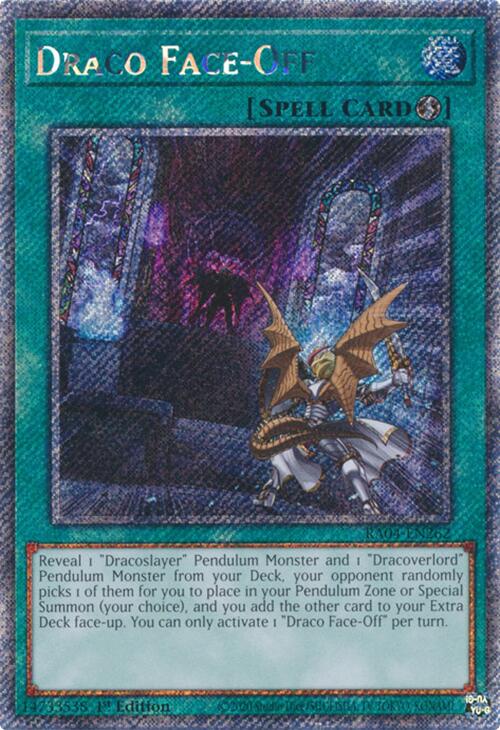 Draco Face-Off [RA04-EN262] Platinum Secret Rare | Exor Games Truro