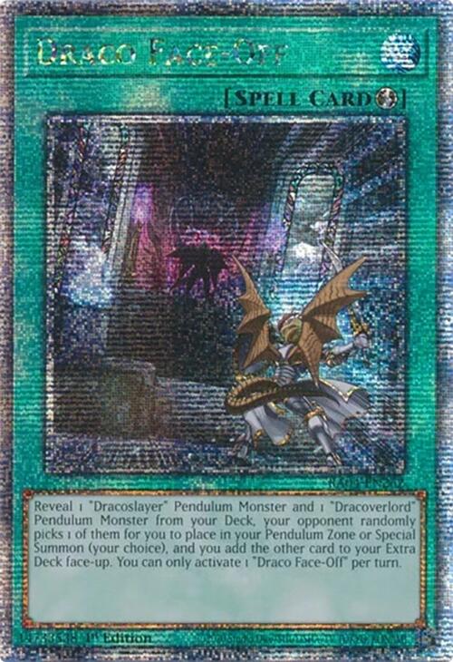 Draco Face-Off [RA04-EN262] Quarter Century Secret Rare | Exor Games Truro