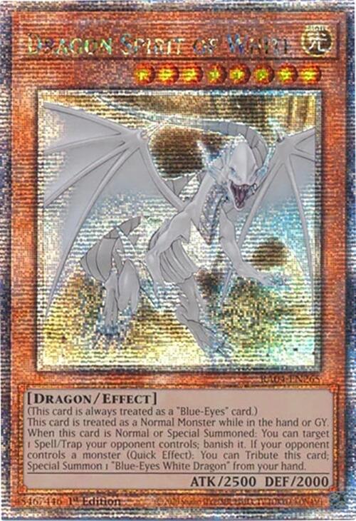 Dragon Spirit of White [RA04-EN265] Quarter Century Secret Rare | Exor Games Truro