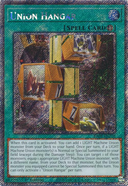 Union Hangar [RA04-EN270] Platinum Secret Rare | Exor Games Truro