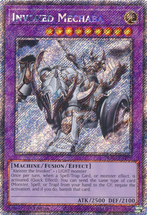 Invoked Mechaba [RA04-EN279] Platinum Secret Rare | Exor Games Truro