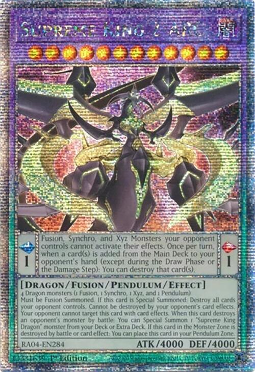 Supreme King Z-ARC [RA04-EN284] Quarter Century Secret Rare | Exor Games Truro