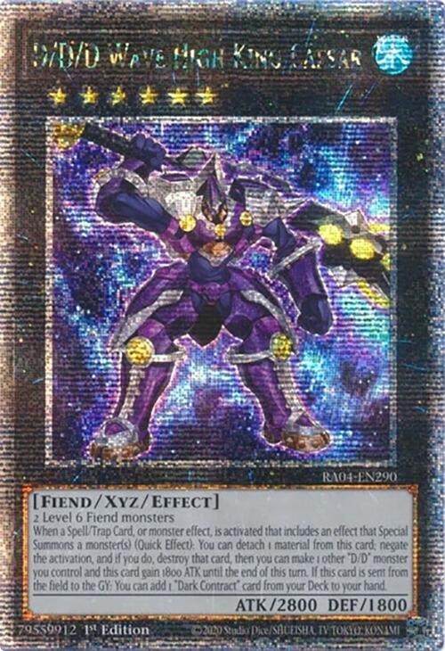 D/D/D Wave High King Caesar [RA04-EN290] Quarter Century Secret Rare | Exor Games Truro