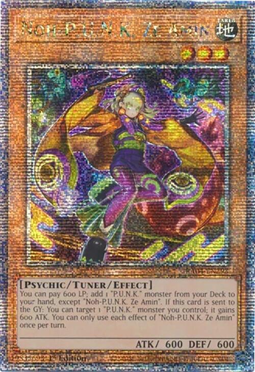 Noh-P.U.N.K. Ze Amin [RA04-EN293] Quarter Century Secret Rare | Exor Games Truro