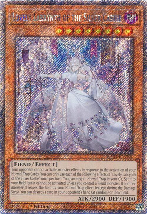 Lovely Labrynth of the Silver Castle [RA04-EN295] Platinum Secret Rare | Exor Games Truro